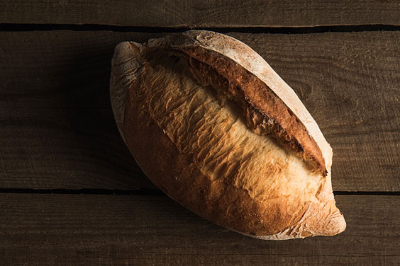 Bread on a Wood Board