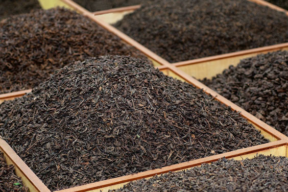 Bulk Tea in a Tea Market