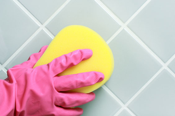 Cleaning Bathroom Tile