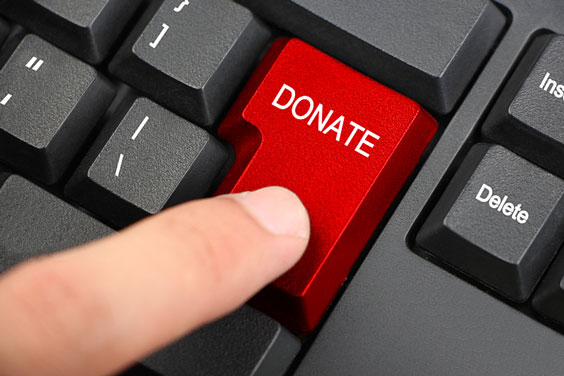 Donate Key on a Keyboard