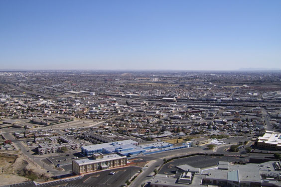 Aerial View of El Paso, Texas