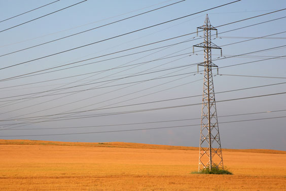Electricity Transmission Tower and Wires