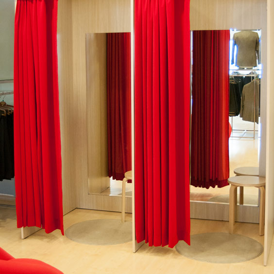 Fitting Rooms in a Department Store