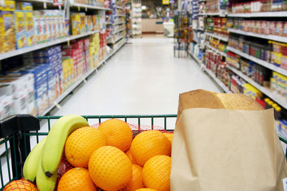 Grocery Cart in a Grocery Store