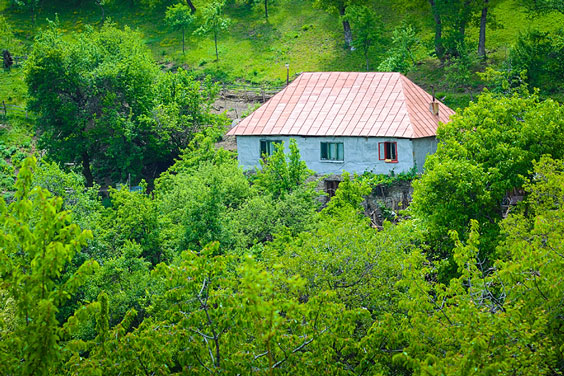 Isolated House in the Mountains