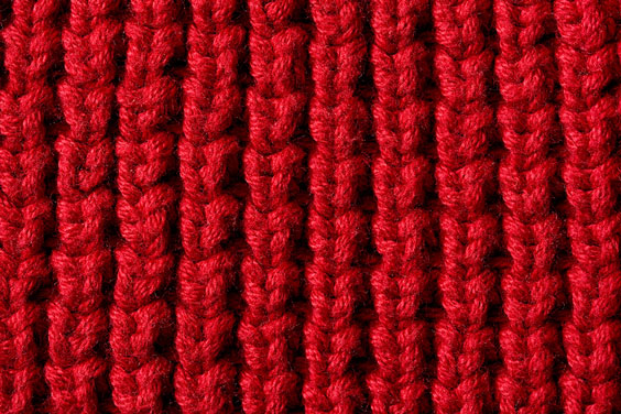 Red Knit Fabric