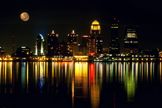 Louisville, Kentucky Skyline at Night