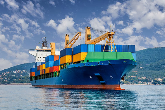 Merchant Container Ship