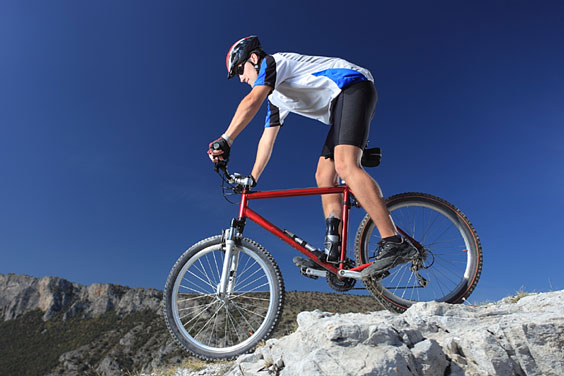 Mountain Bike against a Blue Sky