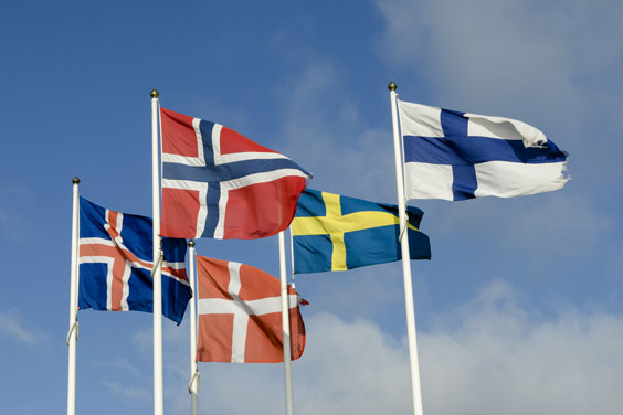 Nordic Country Flags