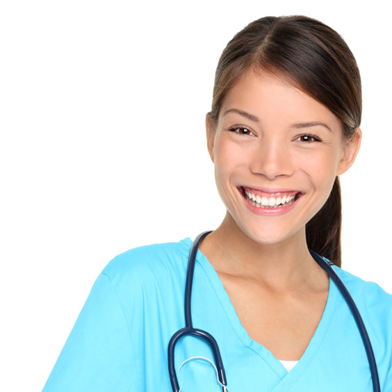 Smiling Nurse with Stethoscope