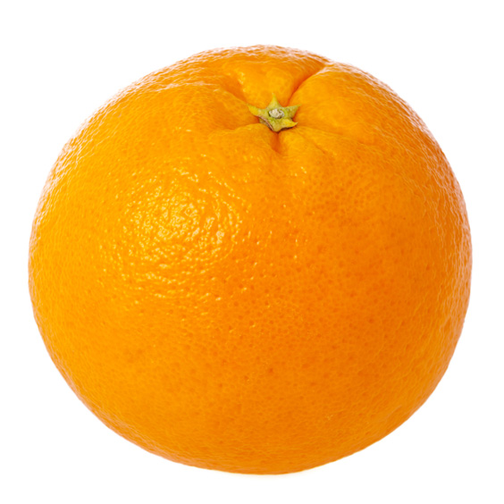 Orange Isolated on a White Background