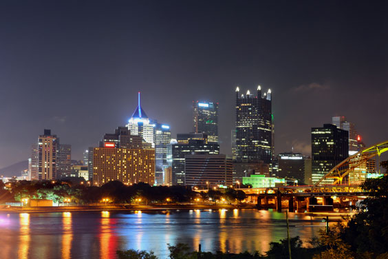 Pittsburgh, Pennsylvania at Night