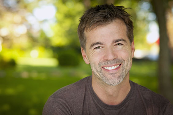 Portrait of a Smiling, Young Man