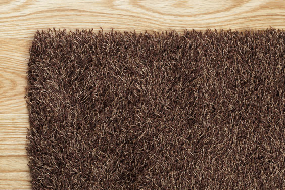 Brown Rug on a Hardwood Floor