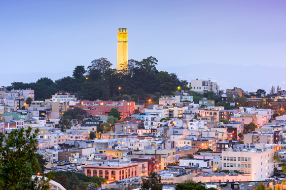 Coit Tower in San Francisco, California