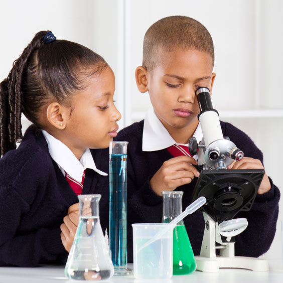 Students in Science Lab