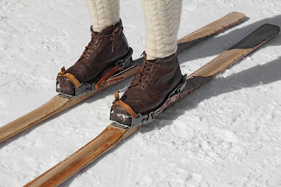 Old Wooden Skis