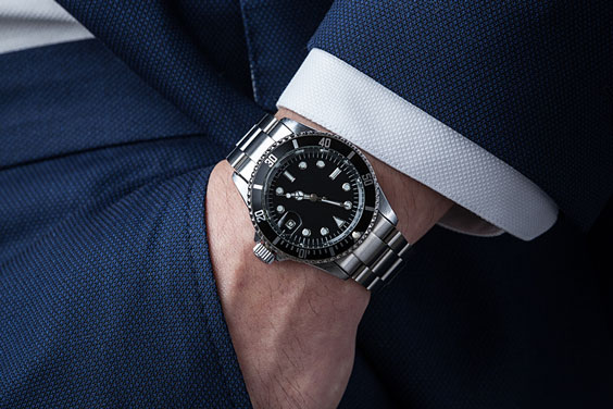 Sophisticated Businessman with Tailored Suit