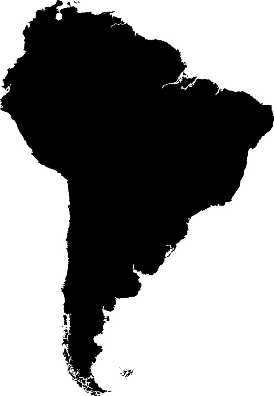 South America Outline Map