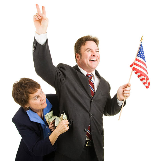 Politician Taking a Bribe from a Special Interest