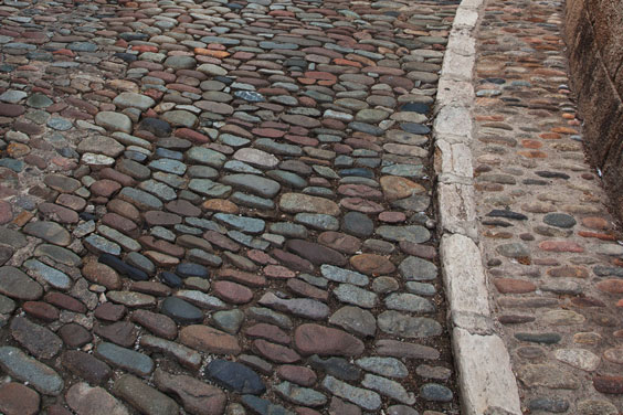 Cobblestone Street and Sidewalk